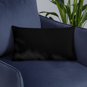 Blue CPU Face Basic Pillow