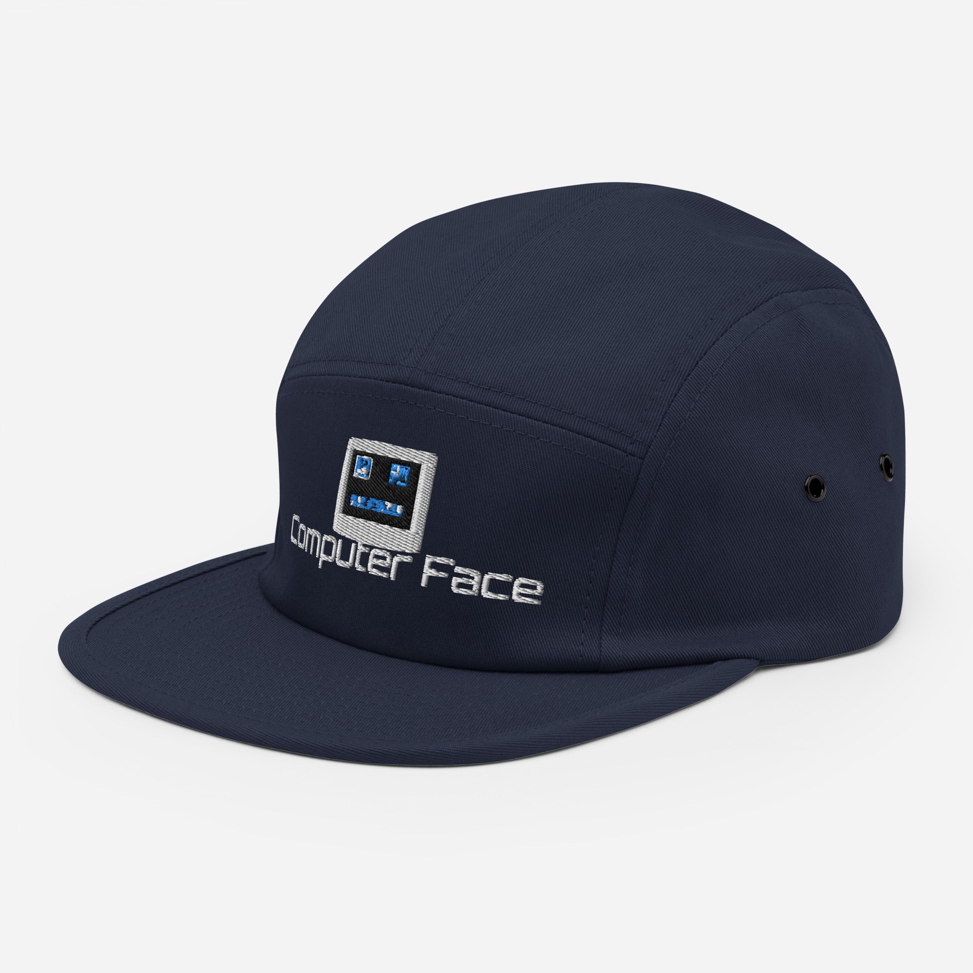 Computer Face Five Panel Cap