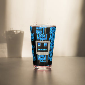 Computer Face Shaker pint glass