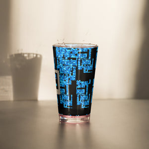 Computer Face Shaker pint glass