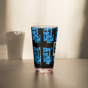 Computer Face Shaker pint glass