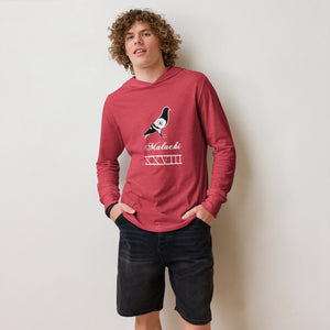 Pigeon Hooded long-sleeve tee