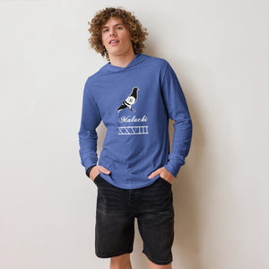 Pigeon Hooded long-sleeve tee