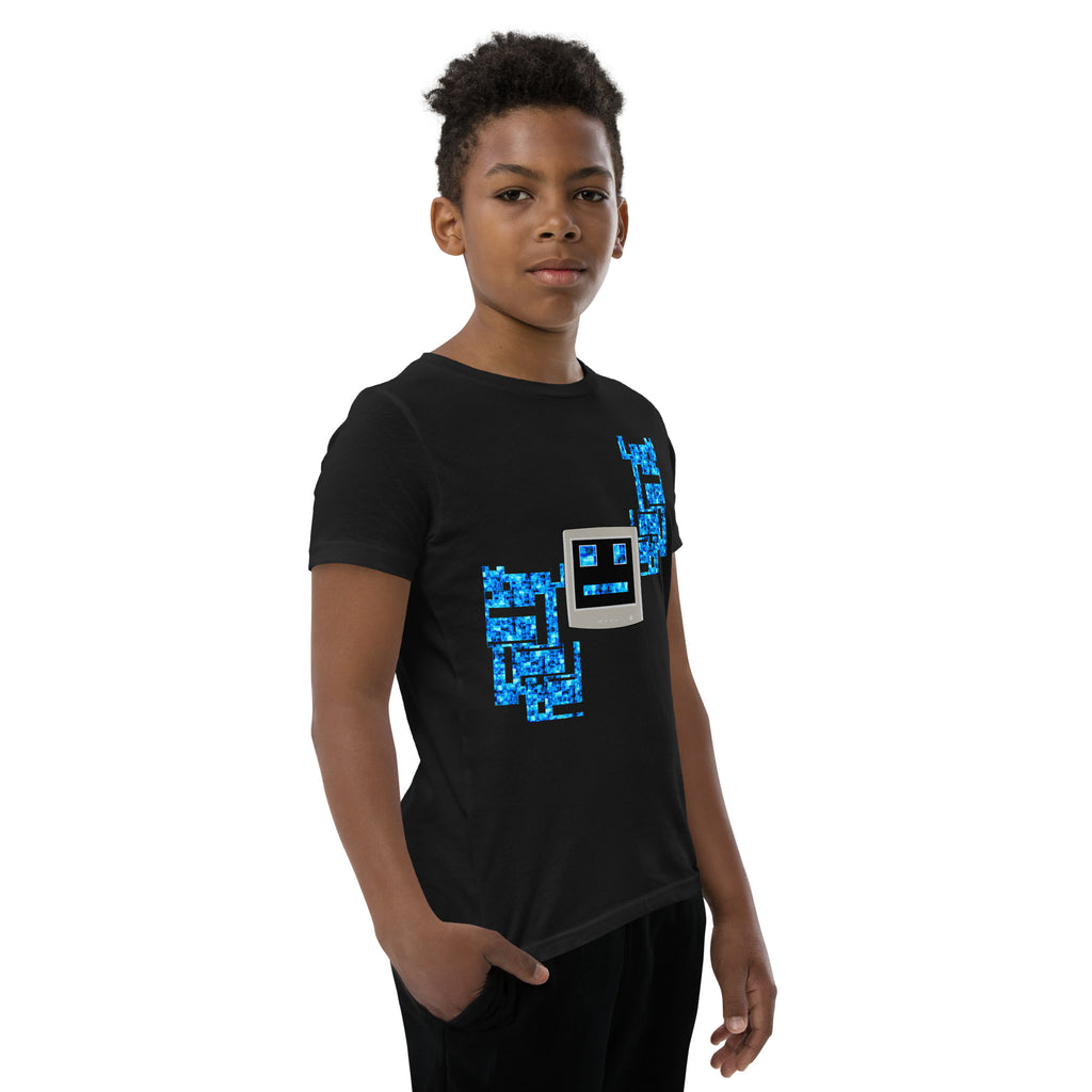 Computer Face Youth Short Sleeve T-Shirt