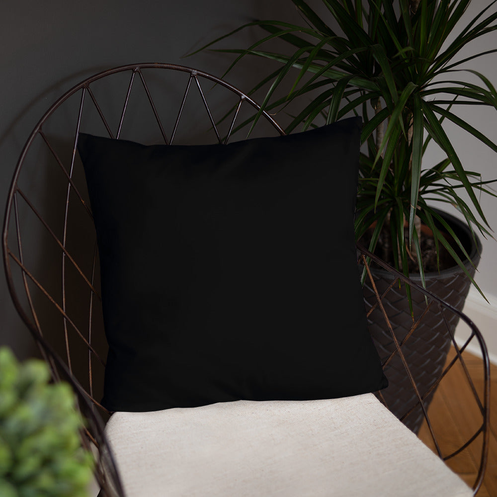 Blue CPU Face Basic Pillow