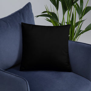 Blue CPU Face Basic Pillow