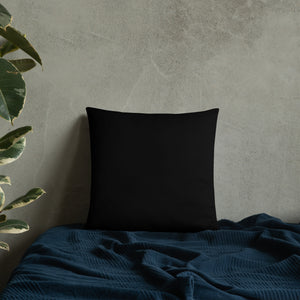 Blue CPU Face Basic Pillow