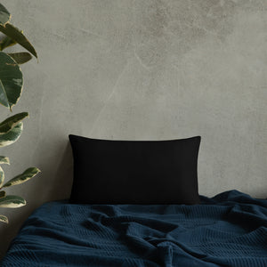 Blue CPU Face Basic Pillow