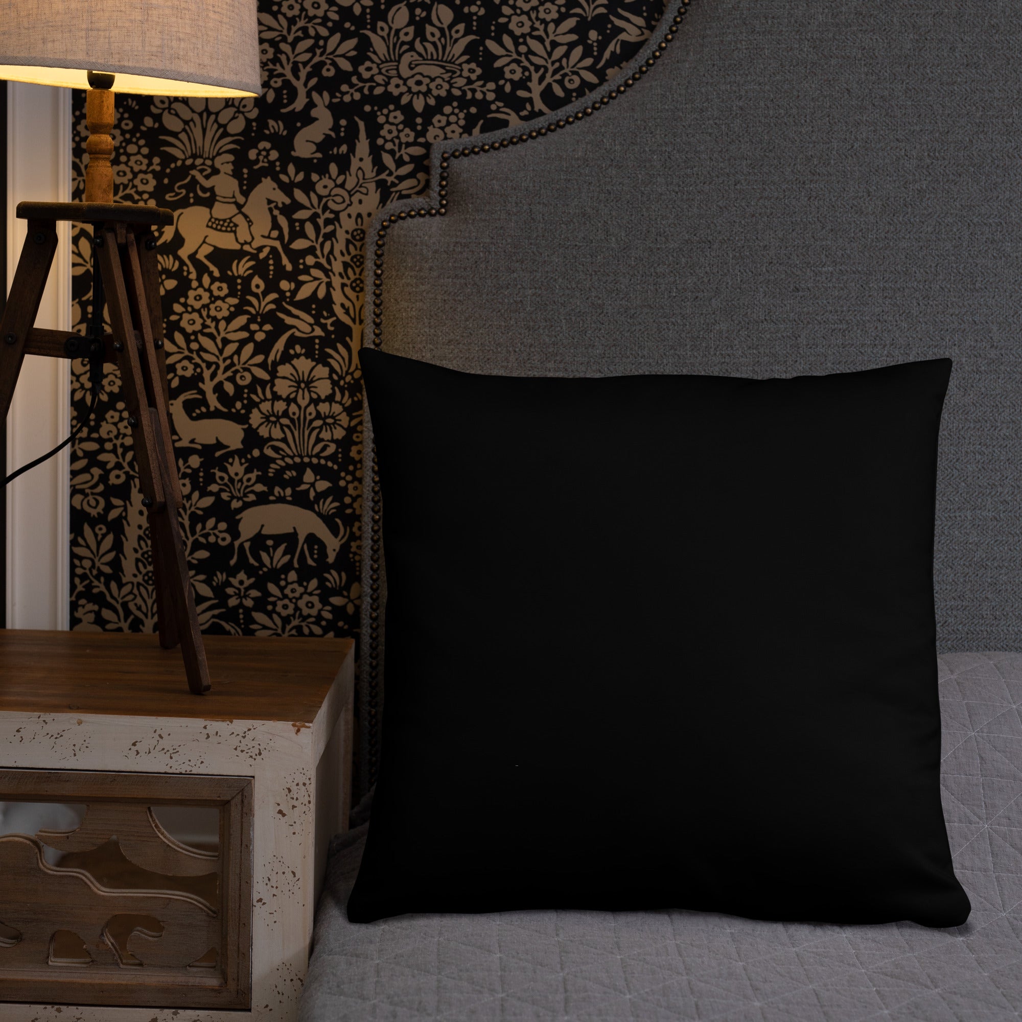 Blue CPU Face Basic Pillow