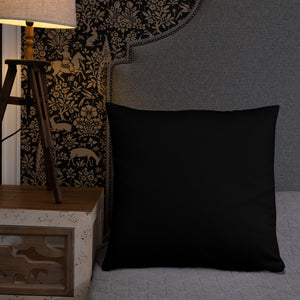 Blue CPU Face Basic Pillow