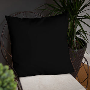 Blue CPU Face Basic Pillow
