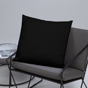 Blue CPU Face Basic Pillow