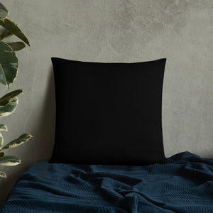 Blue CPU Face Basic Pillow