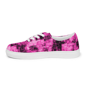 Women’s Pink CPU Face canvas shoes